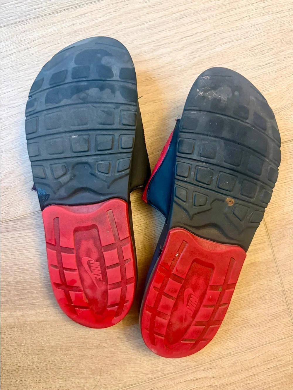 Nike red slide